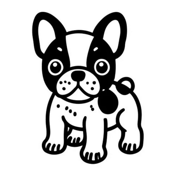 Картина-трафарет для розфарбовування піском "Бульдог" Т-а5197 А5