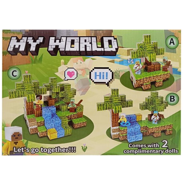 Дитячий магнітний конструктор "MINECRAFT" SX1001A 55 деталей