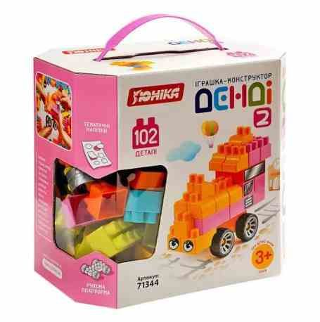 Дитячий конструктор "ДЕНДІ" - 2 71344, 102 деталі