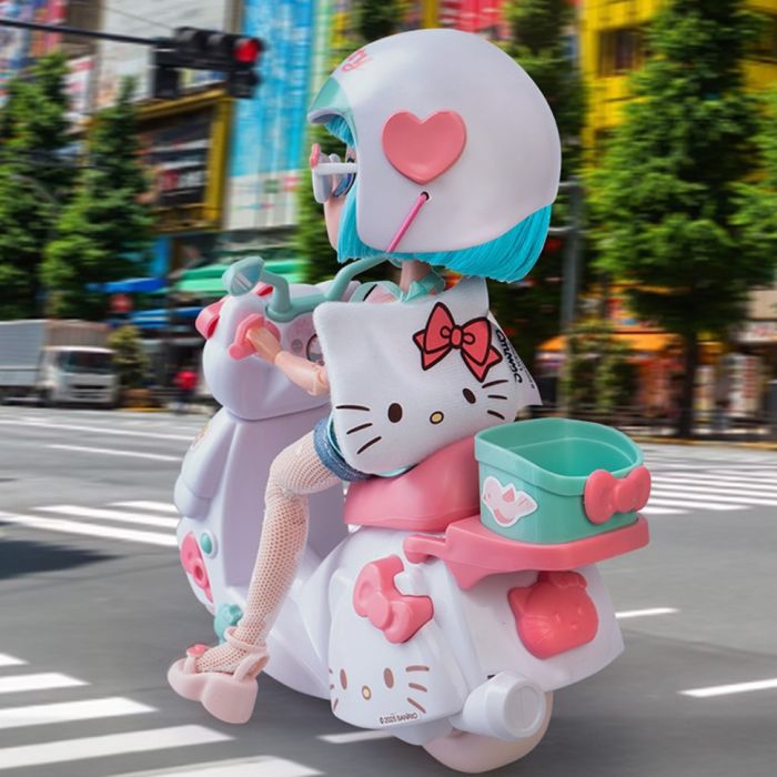 Дитяча лялька "Красуня пінк на скутері" 4SF Manga Dolls HKTF3000 серії "Hello Kitty"
