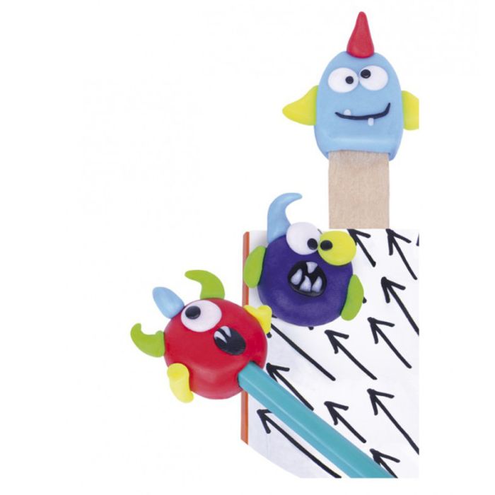 Дитячий набір для ліплення з полімерної глини "Закладки Монстри" (ПГ-006) PG-006 закладки для книги