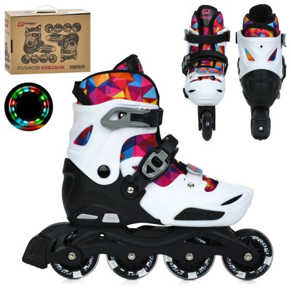 Дитячі розсувні ролики A4157-M-W, розмір 35-38