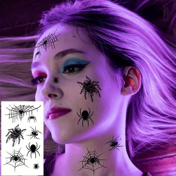 Набір дитячих тимчасових тату "Halloween black" tatto-halloween-black-set-30