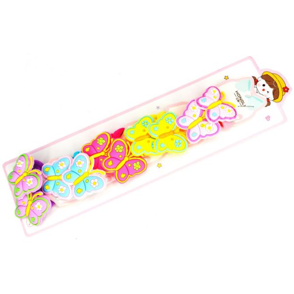 Резинка для волосся дитяча "Метелики" 0108-412, 10 штук