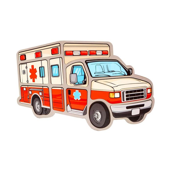 Дитячий пазл-вкладиш "Швидка" Puz-22969, 12 елементів