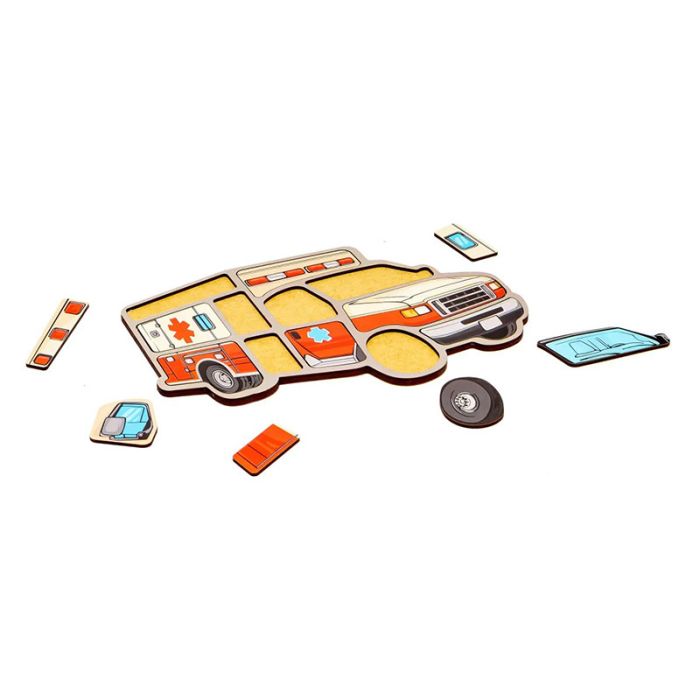 Дитячий пазл-вкладиш "Швидка" Puz-22969, 12 елементів