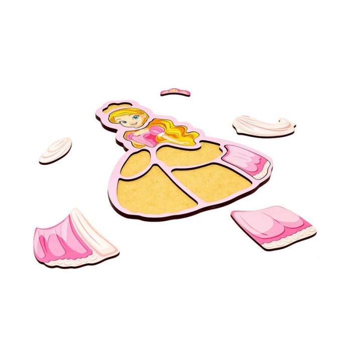 Дитячий пазл-вкладиш "Принцеса" Puz-22968, 8 елементів