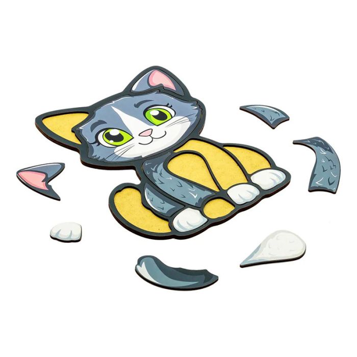 Дитячий пазл-вкладиш "Котик" Puz-22958, 13 елементів