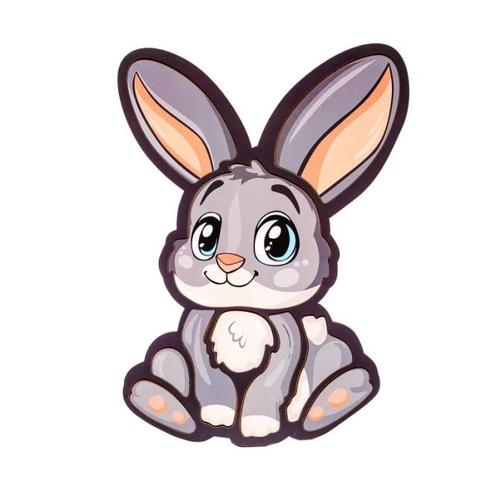 Дитячий пазл-вкладиш "Зайчик" Puz-22971, 12 елементів