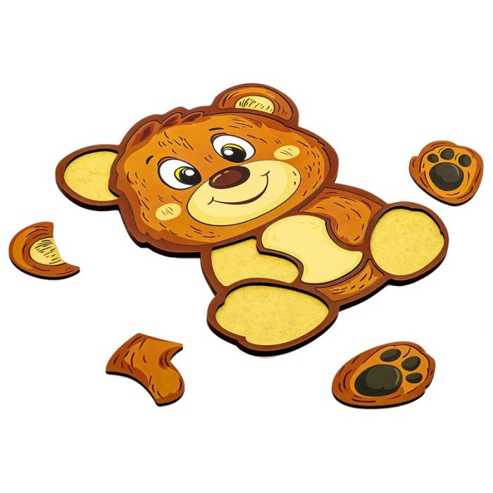 Дитячий пазл-вкладиш "Ведмедик" Puz-22956, 10 елементів