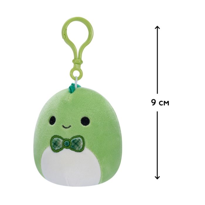 М'яка іграшка Діно Денні Squishmallows SQCP00151 на кліпсі 9 см
