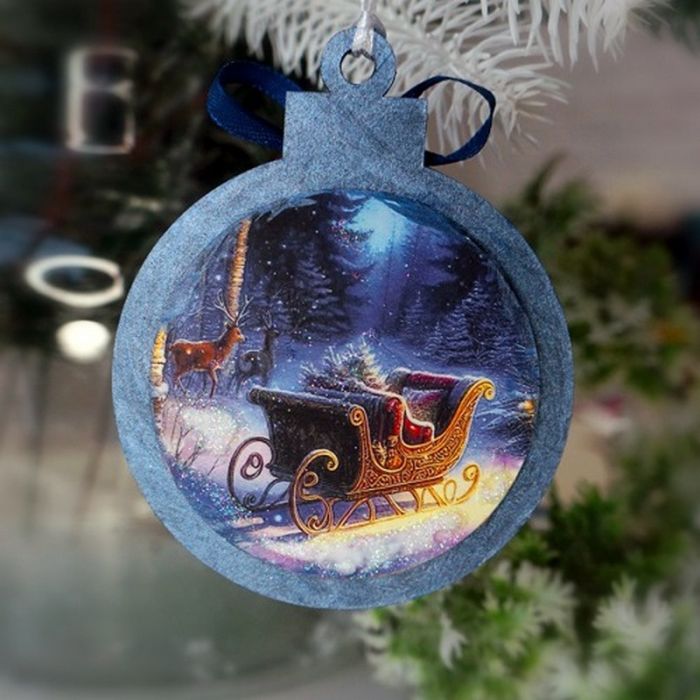 Творчий набір для створення 3-х ялинкових прикрас "Fairytale Christmas" FDCKW-051