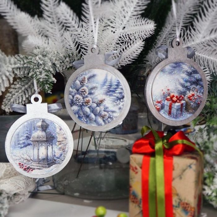 Творчий набір для створення 3-х ялинкових прикрас "Winter Forest" FDCKW-052