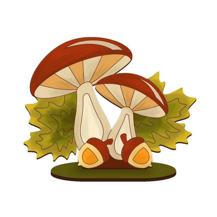 Фігурка для розфарбовування та декорування "Два грибочки" FDZ-544