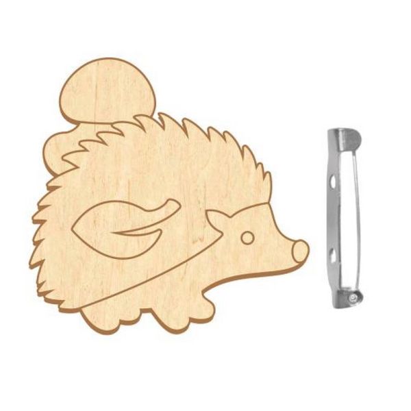 Заготовка брошки для розфарбовування "Їжачок" FDZB-094