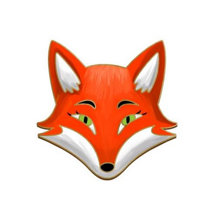 Заготовка брошки для розфарбовування "Лисиця" FDZB-095