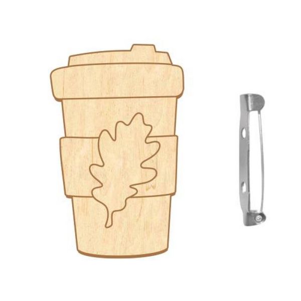 Заготовка брошки для розфарбовування "Осінній ковток" FDZB-099