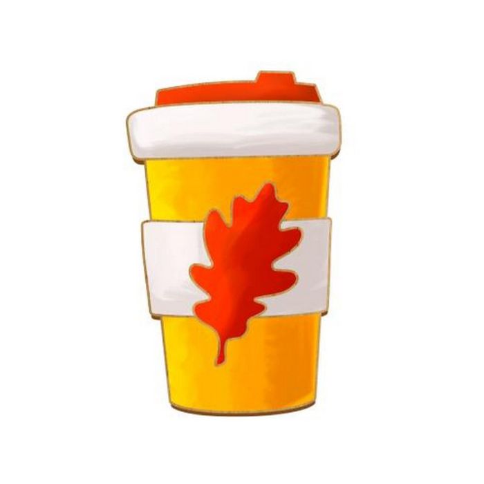 Заготовка брошки для розфарбовування "Осінній ковток" FDZB-099