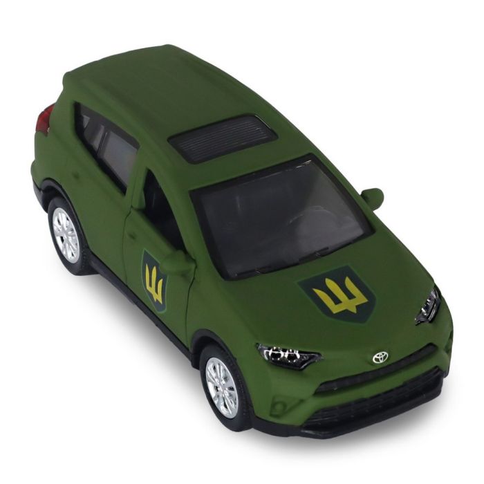 Автомодель серії "Шеврони Героїв" Toyota RAV4 "Сухопутні війська ЗСУ" TechnoDrive KM6198M2