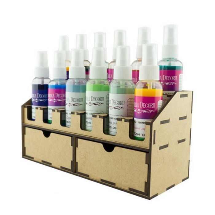 Настільний органайзер для спреїв та художніх фарб у баночках FDPO-262