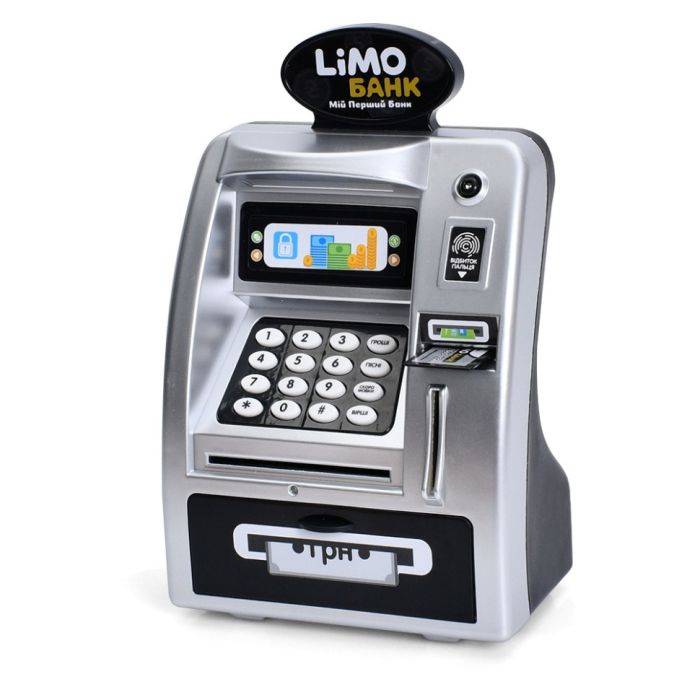 Електронна скарбничка-банкомат M 4550-2 I UA(Silver) світлові та звукові ефекти
