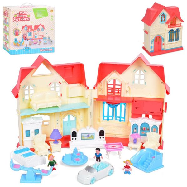 Дитячий ігровий будиночок "Мій улюблений будиночок" WD-932C, меблі, звук, світло