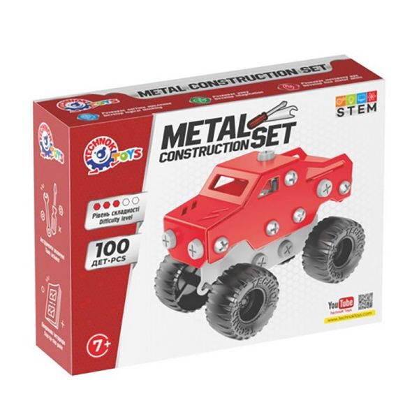Дитячий металевий конструктор 1317TXK 100 деталей