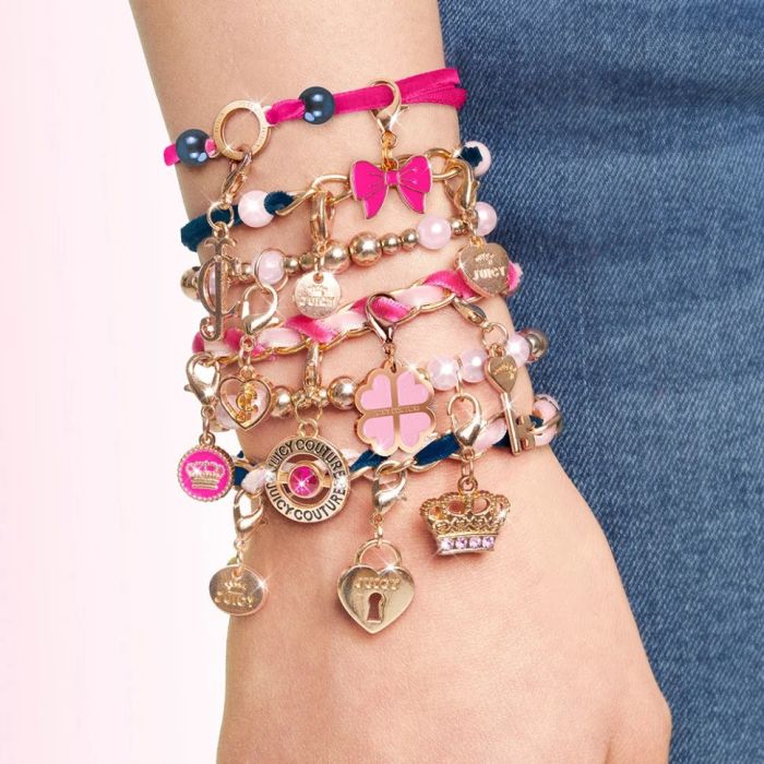 Набір для творчості "Браслети прикрашені оксамитами та перлинами" Juicy Couture Make it Real MR4417