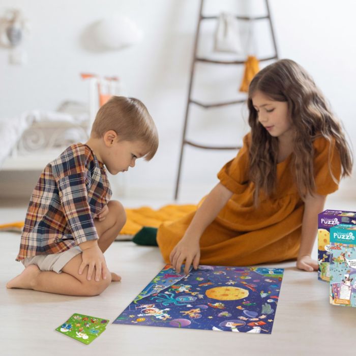 Дитячий пазл Шукай та знаходь "Шалений космос" 300668, 100 елементів