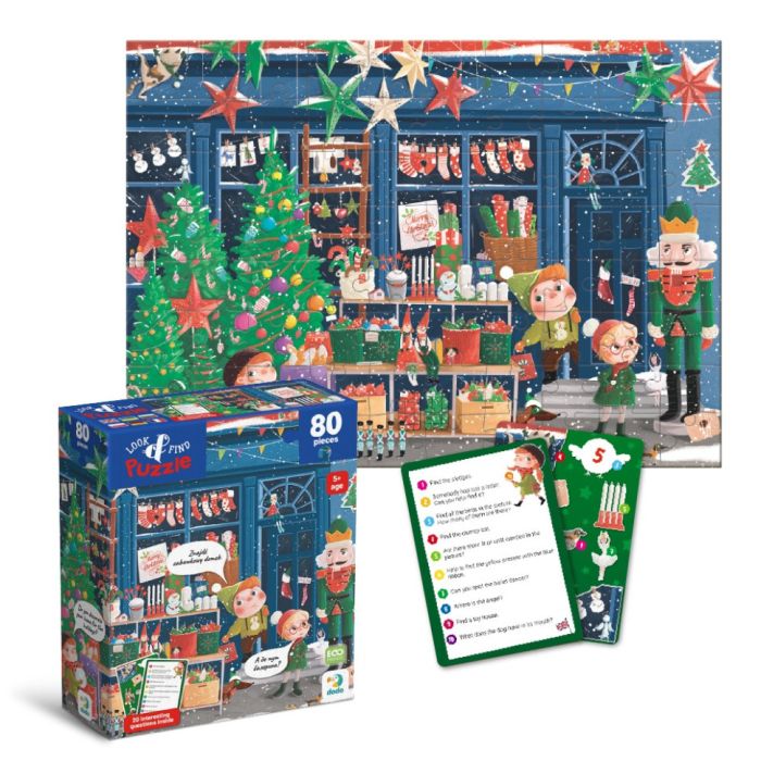 Дитячий пазл Шукай та знаходь "Зимові свята" 300663, 80 елементів
