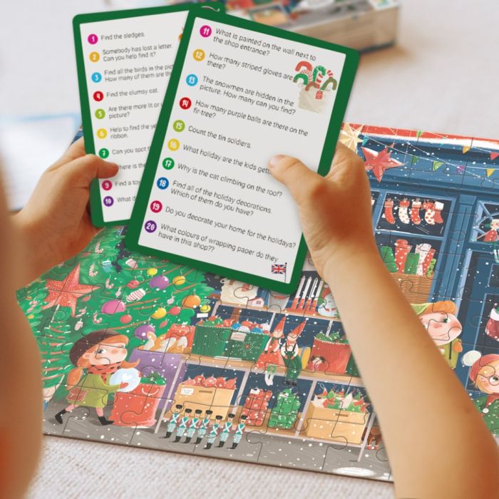 Дитячий пазл Шукай та знаходь "Зимові свята" 300663, 80 елементів