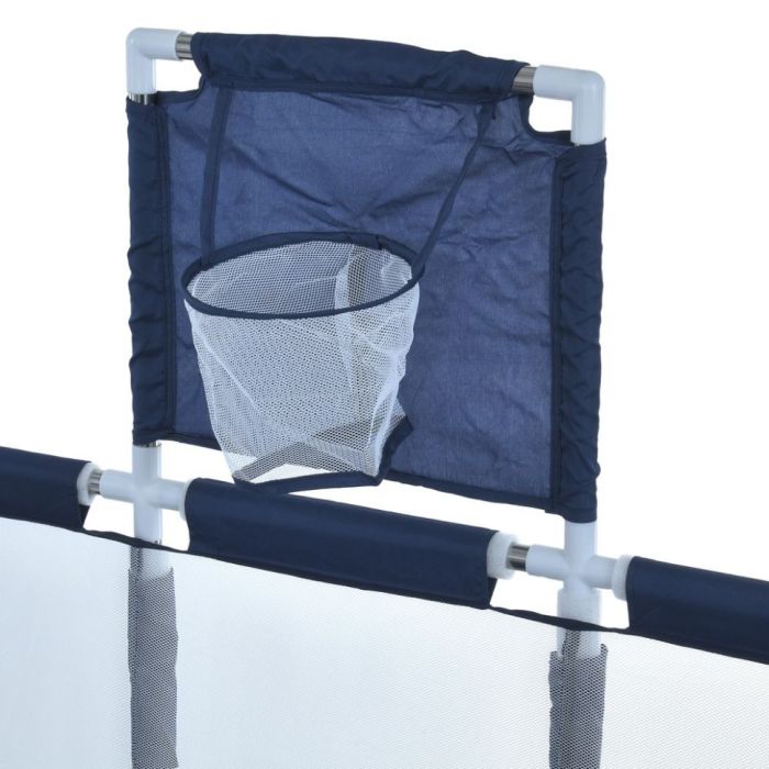 Дитяче ліжко-манеж MR 1338-BL, з баскетбольним кільцем