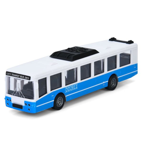 Дитячий інерційний тролейбус DD2813AC(Blue) відкриваються двері