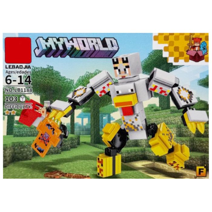 Дитячий конструктор "Minecraft" LB1188-F 103 деталі