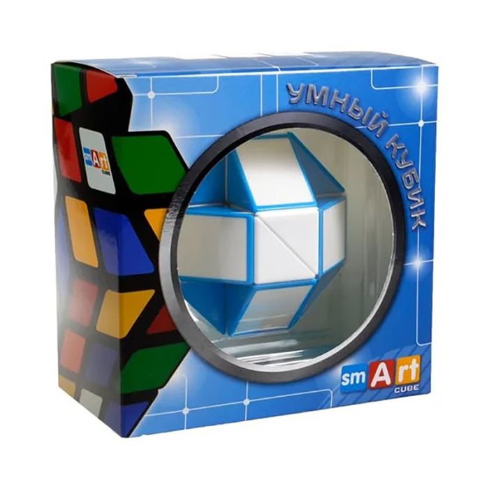 Змійка Рубіка Smart Cube біло-блакитна SCT401 у коробці
