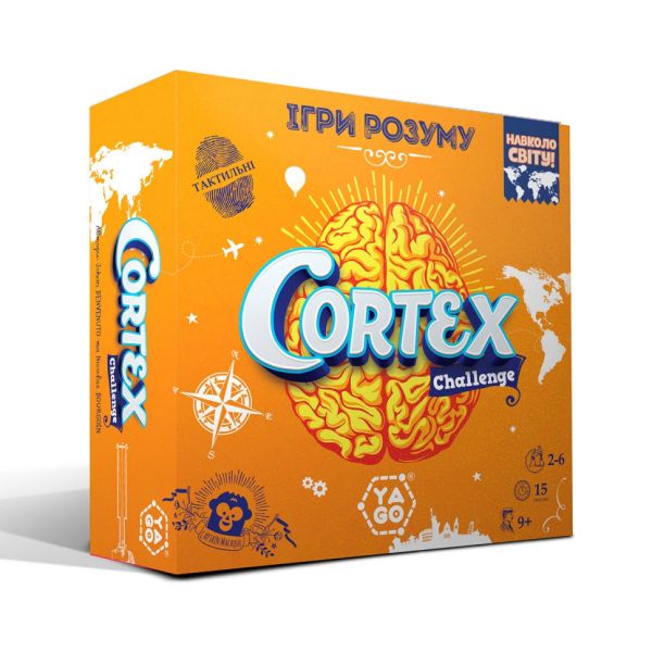 Карткова гра "Cortex Challenge Навколо Світу" YaGo 101010918, 90 карток, 24 фішки