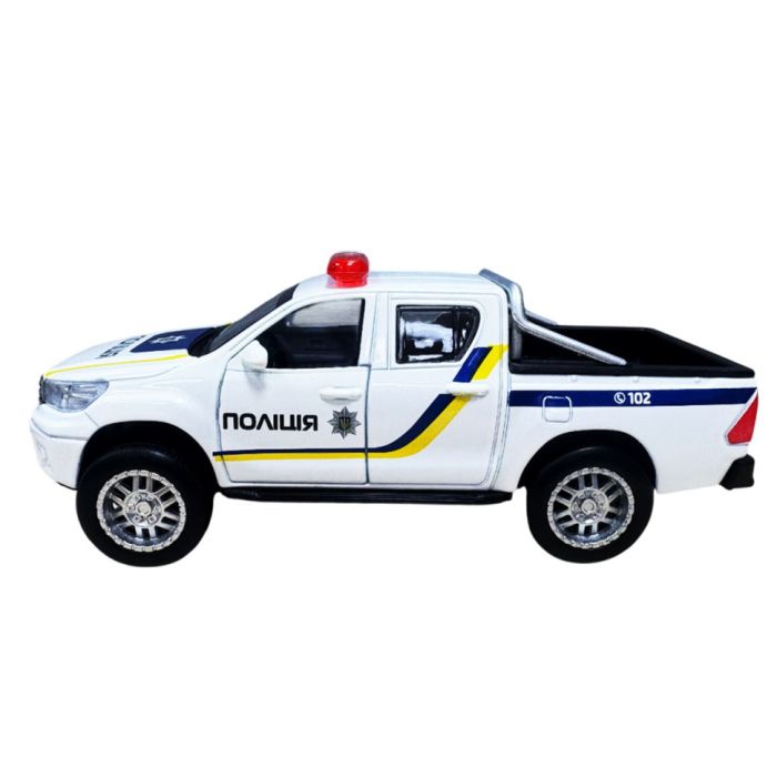 Дитяча автомодель Toyota Hilux Police TechnoDrive KM250426 масштаб 1:32