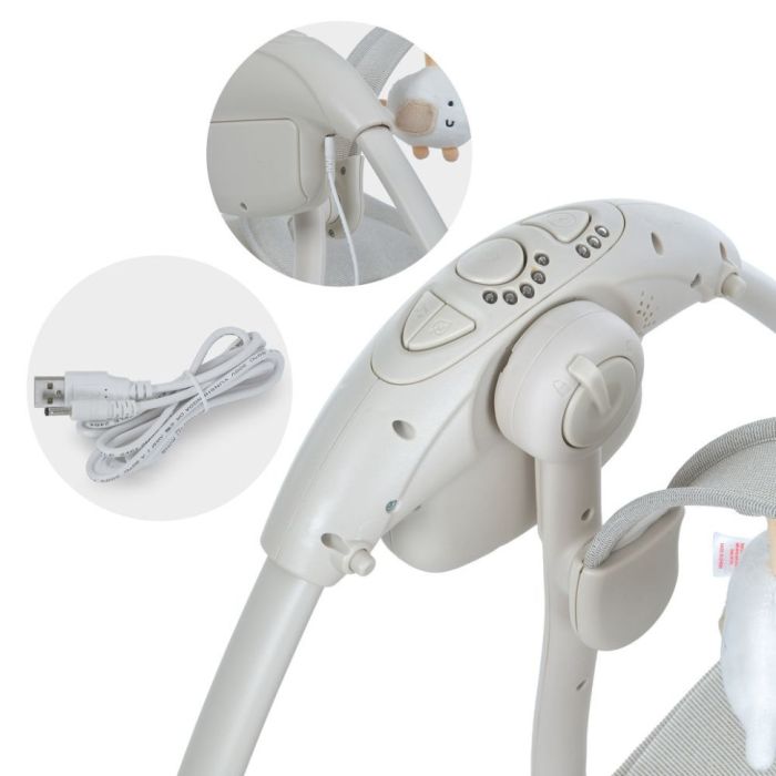 Заспокійливий центр-шезлонг  6511, 5-ти точкові ремені безпеки