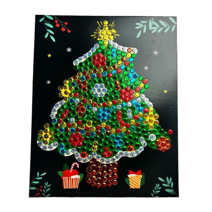 Набір для творчості мозаїка з паєток "Ялинка" НТ-37-01