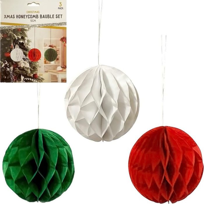 Набір підвісних паперових новорічних прикрас "Янголятко" CG-7, 3 шт