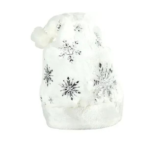 Шапка новорічна "Санта-Клауса" 6241-22(Silver) блискуча