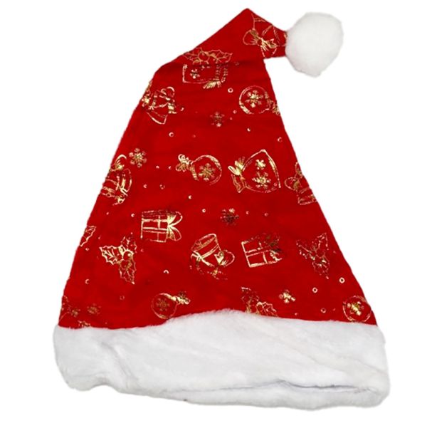 Шапка новорічна "Санта-Клауса" 6241-6-4 з подарунками