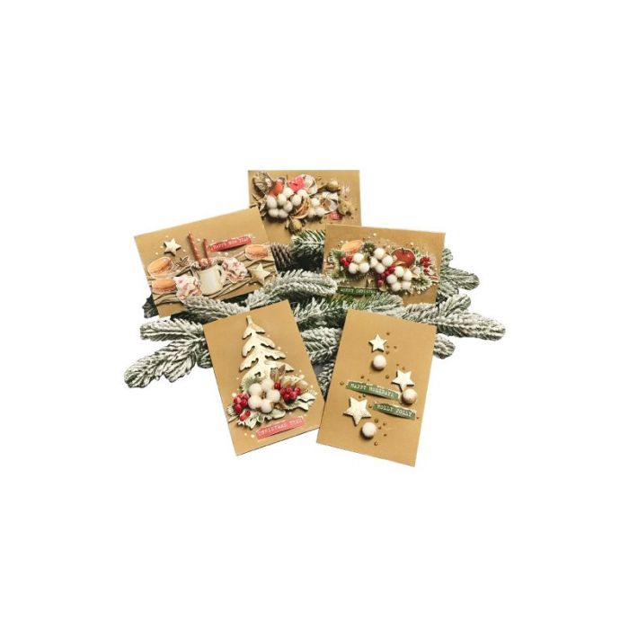 Набір для створення Різдвяних листівок "Sweet Christmas" FDGCK-041, 5 шт