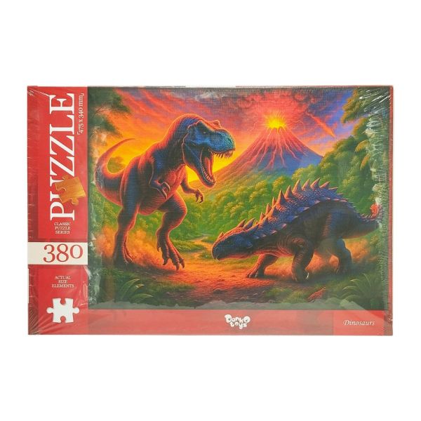 Класичні пазли "Dinosaurs" C380-07-08, 380 елементів
