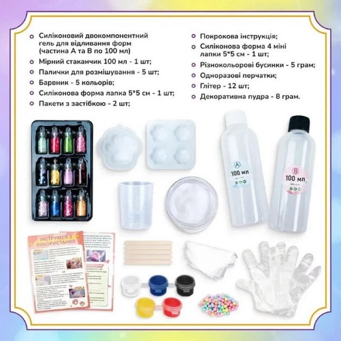 Набір для виготовлення сквишів антистресів "Таба лапки" SL-001