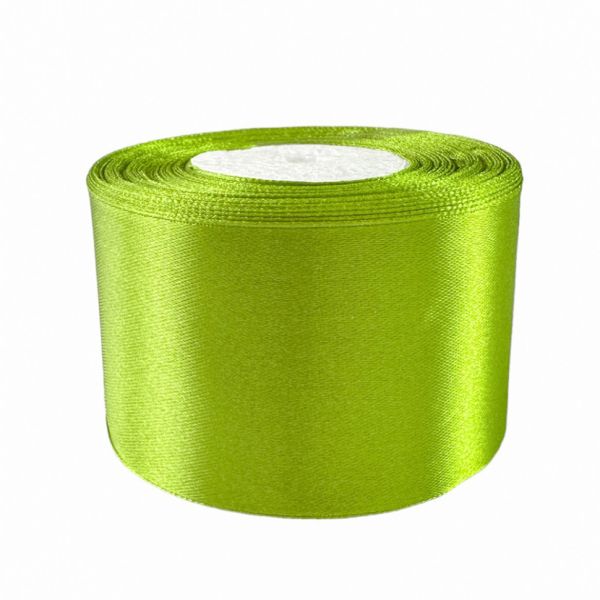 Атласна стрічка для рукоділля АБ-331, 2,5 см x 23 м, Фісташковий 