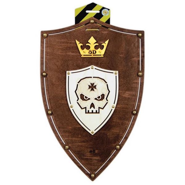 Сувенірний дерев'яний щит "Череп Венге" S-ScullV 47х30 см