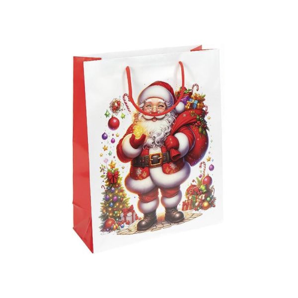 Подарунковий пакет "Новий Рік з Сантою" JA25-156-2 32х44х11 см