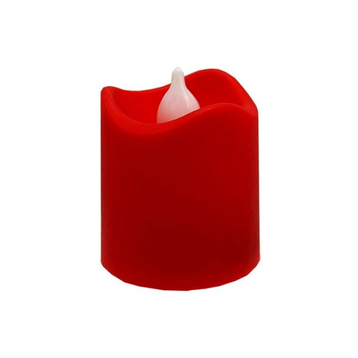 Декоративна свічка LED з полум'ям 12-67C(Red) 4 см, червоний