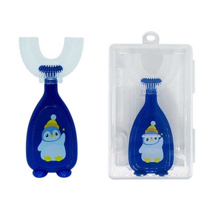 Дитяча зубна щітка-капа в футлярі MGZ-0730(Blue) блакитний